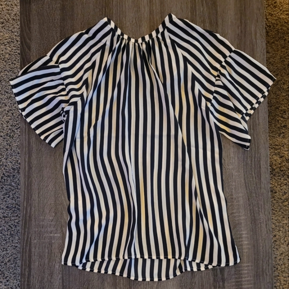 LOFT Striped Blouse